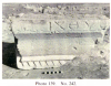 A building stone with an inscription found near the staircase (Negev 1988)